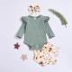 Cross-border Amazon foreign trade supply of INS spring, autumn and winter infant and toddler clothing, rainbow striped embroidered long-sleeved top and T-shirt