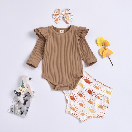 Cross-border Amazon foreign trade supply of INS spring, autumn and winter infant and toddler clothing, rainbow striped embroidered long-sleeved top and T-shirt