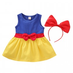 INS AliExpress Ebay Amazon Wish cross-border robot helmet flower print flying sleeve children's dress (shipping available)