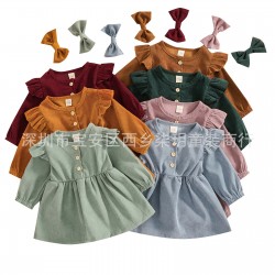Cross-border Foreign Trade: New Summer Children's Floral Print Halter-Neck Two-Piece Swimsuit
