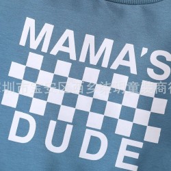 Foreign trade children's clothing: Newborn fashionable, classic plaid triangle crawling, sweet style baby diaper, now in stock.