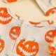 Foreign trade children's clothing: Infant and toddler butterfly sweet knot bodysuit set in six colors, fashionable printed ribbed striped sister suits, now in stock.