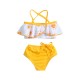 Cross-border Foreign Trade: Children's Summer Solid Color Cotton and Linen Single Pants, Mosquito-Repellent Breathable Pants with Cuffs, Wholesale