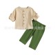 Cross-border children's clothing: Wholesale factory for one-year-old infants. New autumn and winter plaid solid color sweatshirt sets for infants and toddlers, in stock now.