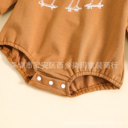 Cross-border Trade Children's Clothing: Children's Autumn/Winter Color-block Sweatshirt, Stylish Cartoon Rainbow Long-Sleeved Trouser Set for Boys and Girls