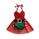 Foreign Trade Girls' Fall/Winter New Purple Letter Print Top and Patchwork Print Skirt Set for Halloween