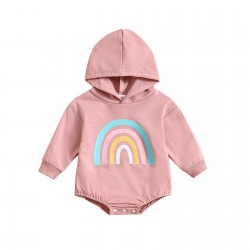 Cross-border Amazon: Fashionable boys' "Forever Love You" letter-printed shirt for girls, with a round neck, long-sleeved, bright red one-piece sweatshirt.