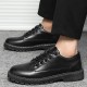 Men's business leather shoes, formal British-style casual shoes, cross-border delivery of thick-soled suit shoes for youth students Men's business leather shoes, formal British-style casual shoes, cross-border delivery of thick-soled suit shoes for youth students