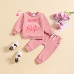 Girls' floral double bow bodysuit, playful girls' back-crossed briefs.