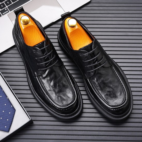 Top-grain sheepskin men's leather shoes, breathable, British-style men's trendy shoes, spring casual wholesale, genuine leather, new Korean-style men's shoes. Top-grain sheepskin men's leather shoes, breathable, British-style men's trendy shoes, spring casual wholesale, genuine leather, new Korean-style men's shoes.