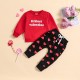 Cross-border casual round-neck, short-sleeved, solid-color summer set with extensive embroidery and elastic waistband shorts