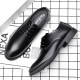 Men's business formal leather shoes, premium-looking, pointed-toe, height-enhancing casual shoes, British-style groom's wedding shoes, genuine leather soft leather. Suits