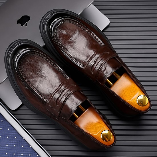 Top-grain sheepskin men's leather shoes, breathable, British-style men's trendy shoes, spring casual wholesale, genuine leather, new Korean-style men's shoes. Top-grain sheepskin men's leather shoes, breathable, British-style men's trendy shoes, spring casual wholesale, genuine leather, new Korean-style men's shoes.