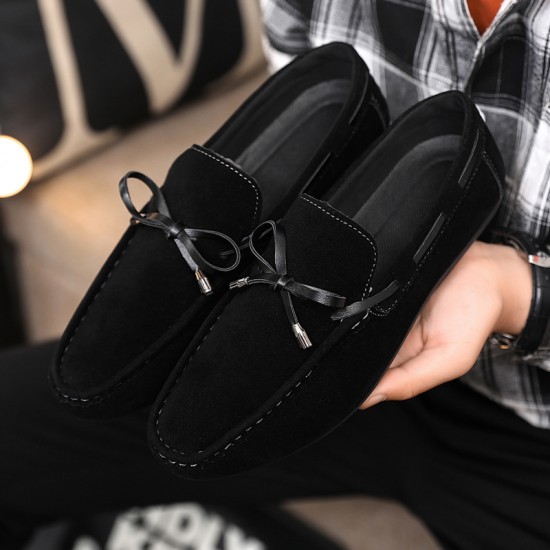 Cross-border delivery of summer men's breathable moccasins, slip-on casual shoes, trendy and versatile work shoes