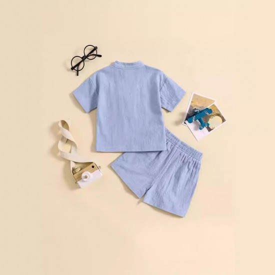 Cross-border infant and toddler bodysuit with letter print, sweet solid color long-sleeved triangle romper.