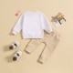 Cross-border summer girls' round neck floral double bow bodysuit, playful girls' back-crossed briefs.
