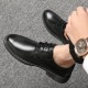 Cross-border delivery Men's business formal leather shoes, soft-soled, breathable casual shoes, youth black work shoes.