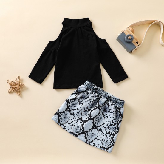 Foreign Trade Children's Clothing: New Fall/Winter Leopard Print Girl Letter Crew Neck Sweatshirt, Long Sleeve Crew Neck Top, In Stock