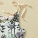 Foreign trade spring and autumn baby girls' clothing: rainbow print, round neck, buttoned, casual, comfortable long-sleeved sweatshirt set.