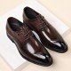 New top-grain cowhide men's leather shoes, business formal, genuine leather wedding shoes, commuting, British-style breathable casual shoes