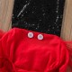 Foreign trade spring and autumn baby girls' clothing: printed, round neck, buttoned, casual, comfortable long-sleeved sweatshirt set.
