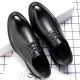 New men's leather shoes, business formal, genuine leather, soft-soled, casual cross-border men's shoes, height-enhancing wedding shoes
