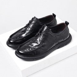 New business formal men's leather shoes, genuine leather casual wholesale men's shoes, soft leather, trendy, non-slip, breathable shoes for men.