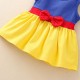 INS AliExpress Ebay Amazon Wish cross-border robot helmet flower print flying sleeve children's dress (shipping available)