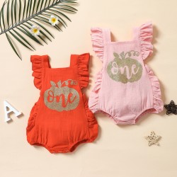 Foreign Trade Children's Clothing: Holiday Boy and Girl Baby Romper, Christmas Romper with Spliced ​​Mesh A-Line Skirt