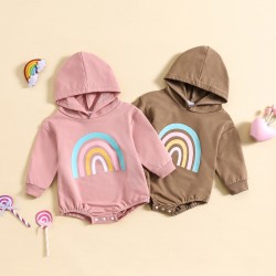 Cross-border Amazon: Fashionable boys' "Forever Love You" letter-printed shirt for girls, with a round neck, long-sleeved, bright red one-piece sweatshirt.