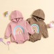 Cross-border Amazon: Fashionable boys' "Forever Love You" letter-printed shirt for girls, with a round neck, long-sleeved, bright red one-piece sweatshirt.