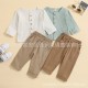 Cross-border autumn children's clothing: fashionable hooded sweatshirt set, European and American colorblock long-sleeved trousers, boys' casual two-piece set.