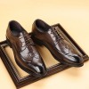 High-quality business leather shoes, Korean-style pointed toe, British-style, low-top, versatile, breathable, groom's wedding shoes.