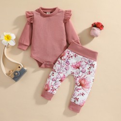 European and American style boys' new summer short-sleeved letter-printed shorts and two-piece set