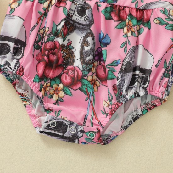 Foreign trade spring and autumn baby girls' clothing: floral print, round neck, buttoned, casual, comfortable long-sleeved sweatshirt set. Foreign trade spring and autumn baby girls' clothing: floral print, round neck, buttoned, casual, comfortable long-sleeved sweatshirt set.