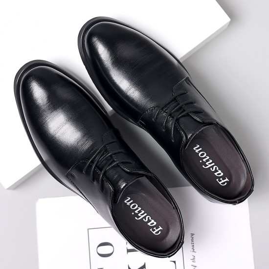 Black men's business formal leather shoes, genuine leather soft sole, British-style cowhide casual leather shoes for cross-border trade. Black men's business formal leather shoes, genuine leather soft sole, British-style cowhide casual leather shoes for cross-border trade.