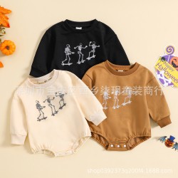 Cross-border Trade Children's Clothing: Children's Autumn/Winter Color-block Sweatshirt, Stylish Cartoon Rainbow Long-Sleeved Trouser Set for Boys and Girls