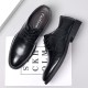 Black men's business formal leather shoes, genuine leather soft sole, British-style cowhide casual leather shoes for cross-border trade. Black men's business formal leather shoes, genuine leather soft sole, British-style cowhide casual leather shoes for cross-border trade.