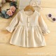 Foreign trade exclusive cross-border Amazon girls' flying-sleeve snow-white bodysuit, triangle romper, and bow headband two-piece set