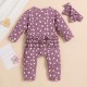 European and American cross-border cross-border spring and autumn new styles: ins-style casual pumpkin letter print, fashionable and comfortable long suits.