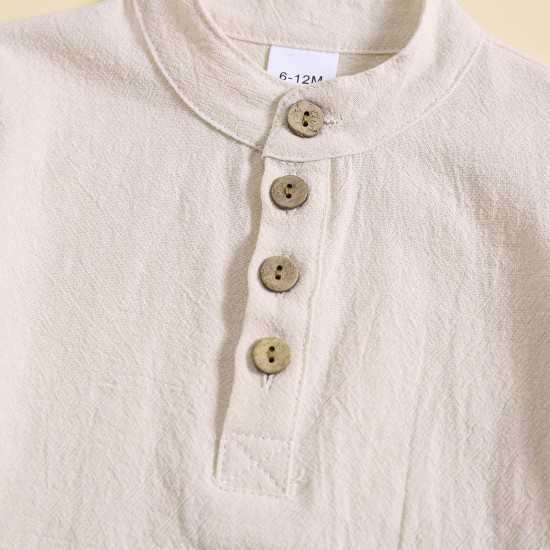 Boys' cross-border contrasting casual short-sleeved, two-piece set: round neck, pullover design