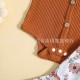 Foreign trade children's clothing: Two-color newborn skull sweatshirt, long-sleeved hooded triangle romper for autumn and winter.