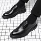 Cross-border shipping of business formal leather shoes, men's pointed-toe shoes, casual British soft leather suits for grooms and weddings.