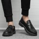 Summer British-style men's slip-on loafers, youth casual work shoes, cross-border shipping.