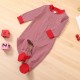 Cross-border Amazon foreign trade supply of spring, autumn and winter infant and toddler clothing, rainbow striped embroidered long-sleeved top and dress