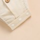Cross-border summer cotton and linen casual short-sleeved lapel polo shirt, solid color boys' summer two-piece set.