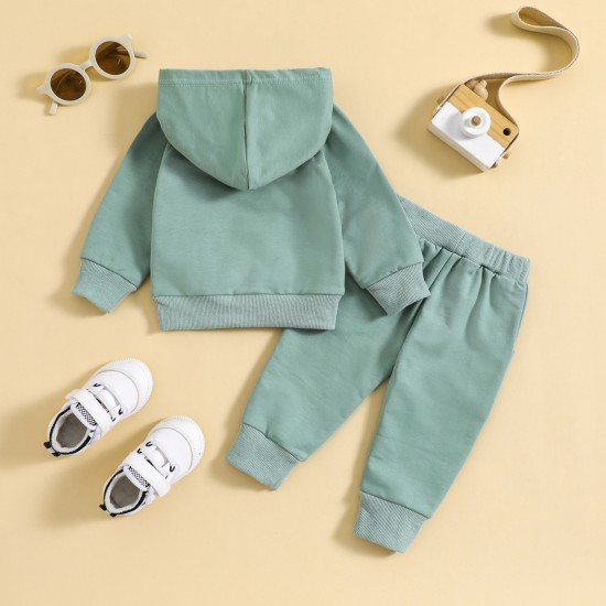 Cross-border children's clothing: Fashionable boys' casual long-sleeved pullover sweatshirt with lucky four-leaf clover letter-print for girls.
