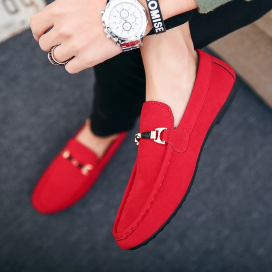 Cross-border shipping of spring and summer slip-on loafers, Korean-style trendy men's versatile casual moccasins, slip-on cloth shoes.