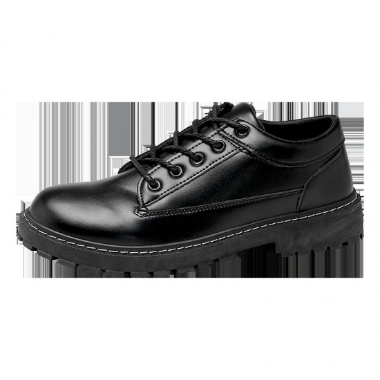 2025 spring men's leather shoes, Korean-style, trendy, versatile, British suit casual shoes, youth British black leather shoes