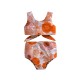 Children's cross-border children's clothing: fashionable Maillard short-sleeved summer boys' shorts, round neck, and roll-up sleeves